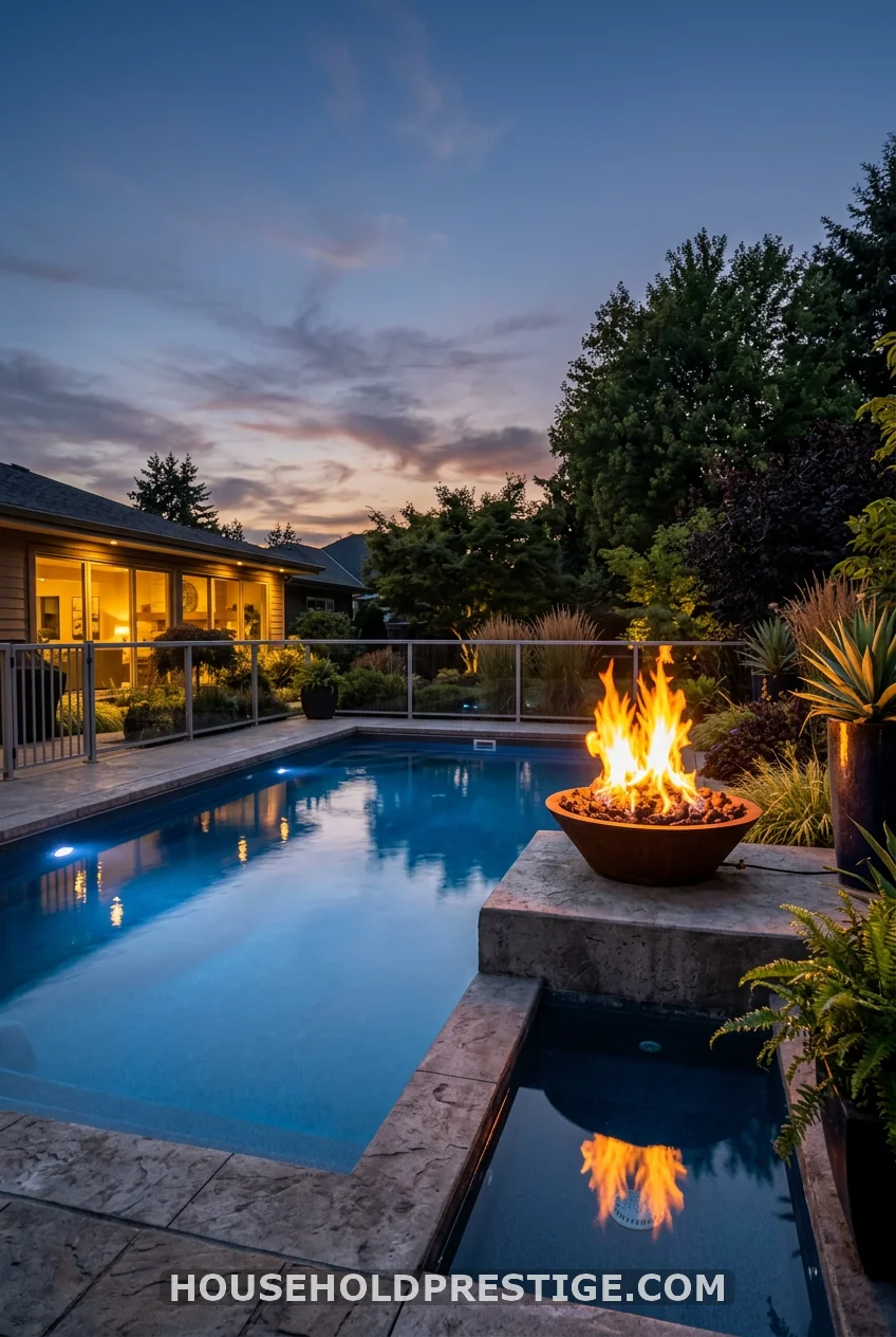 Fire Feature Poolside