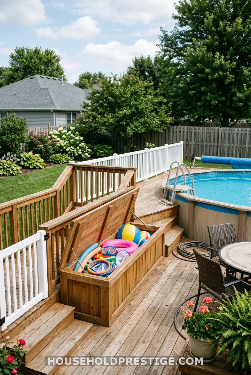 Partial Side Deck With Built-In Storage