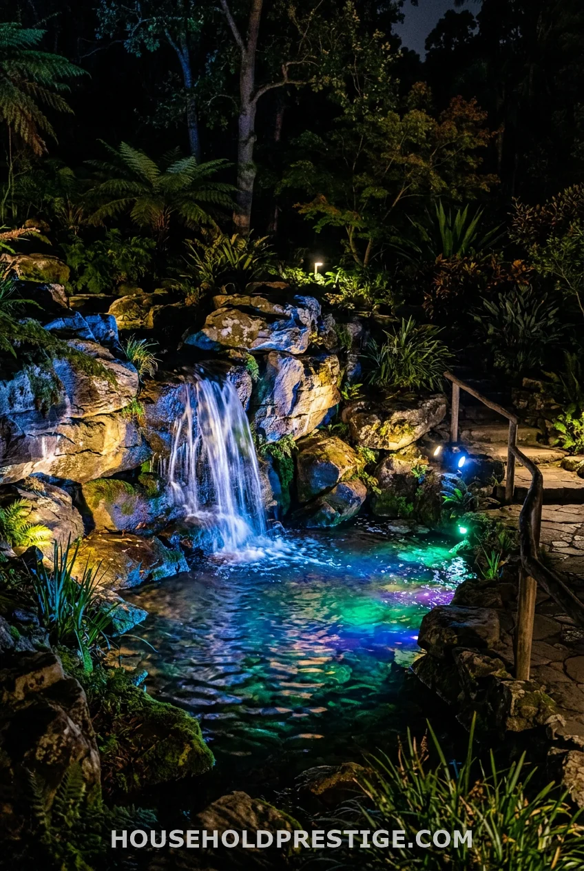 LED-Lit Waterfall Transformation
