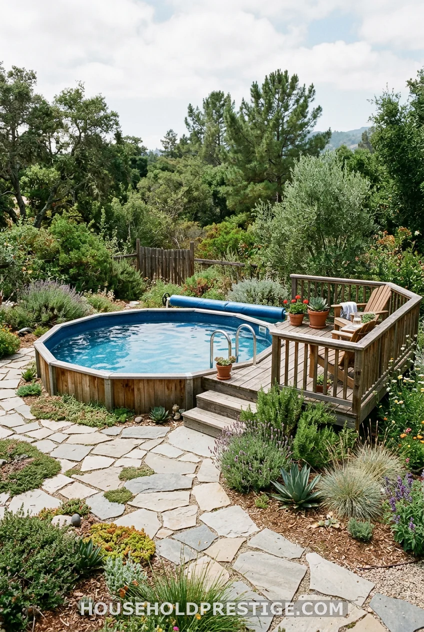 Rock and Wood Hybrid Deck