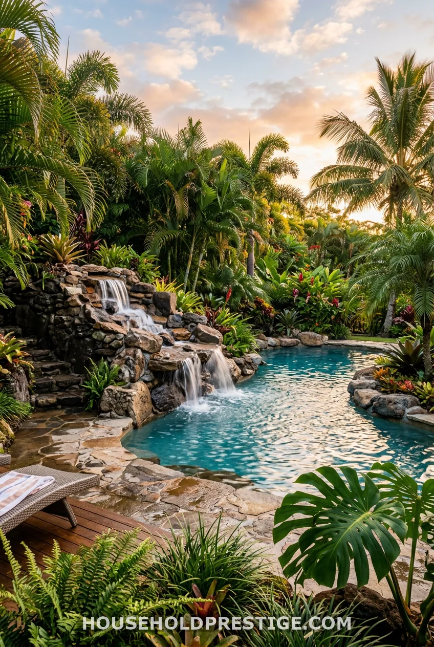 Natural Rock Waterfall