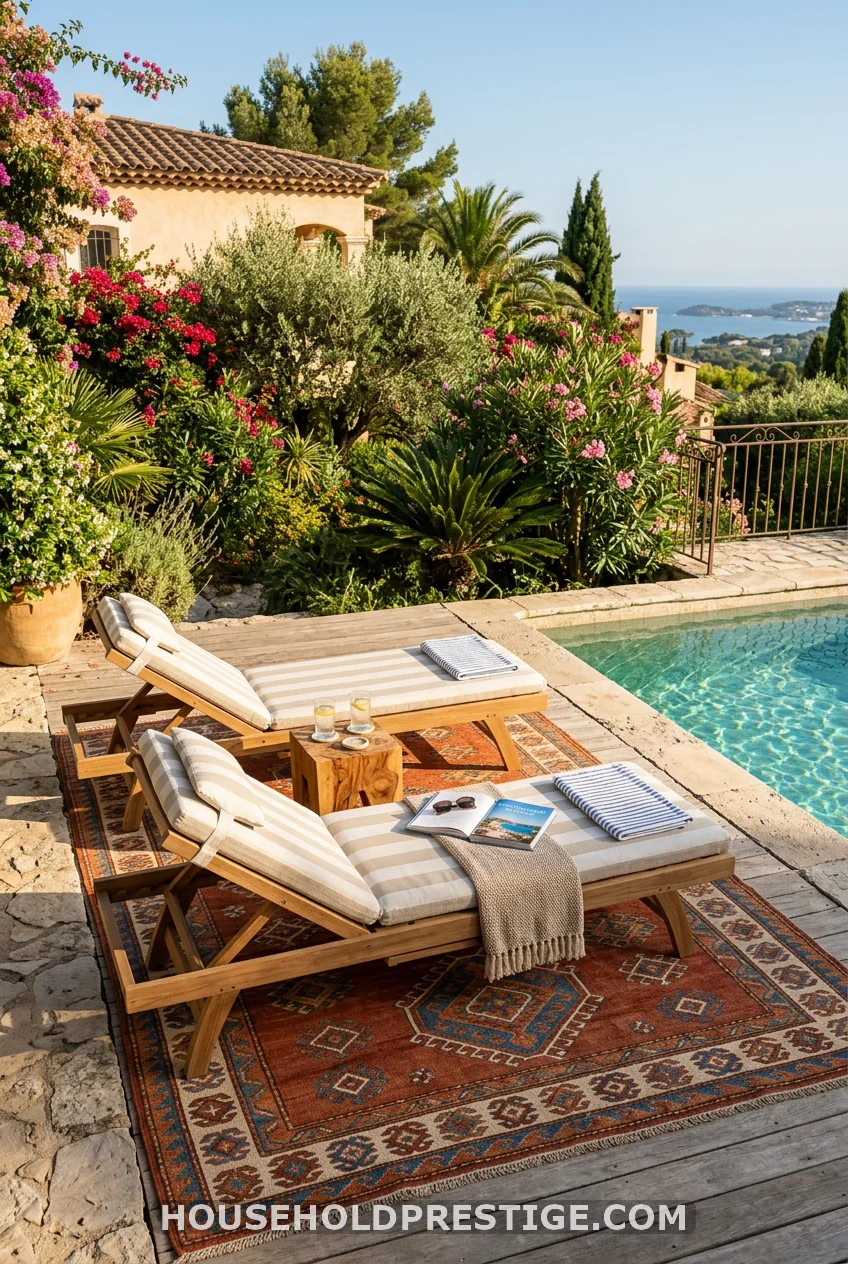Lay an Outdoor Rug First