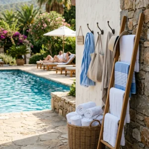 pool towel storage ideas featured image