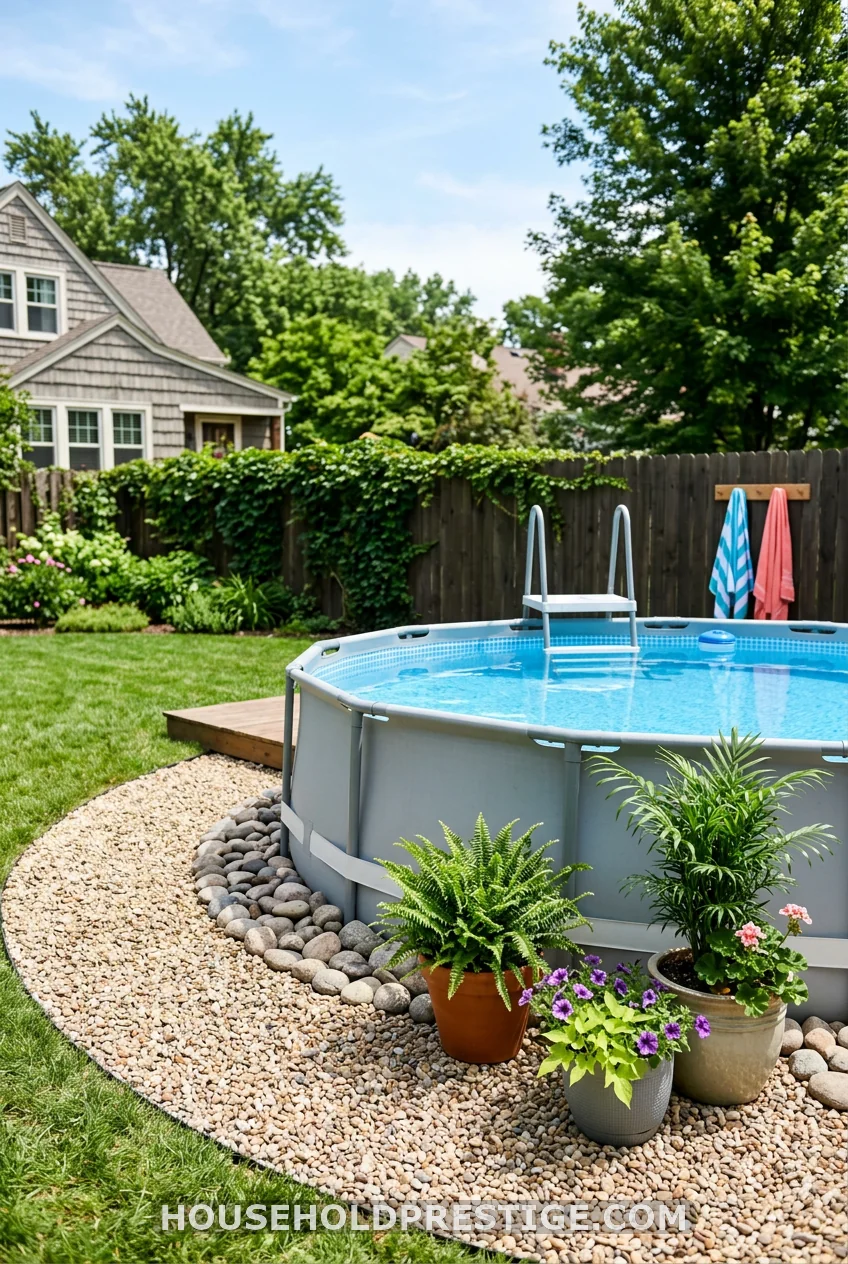 Pea Gravel Surround