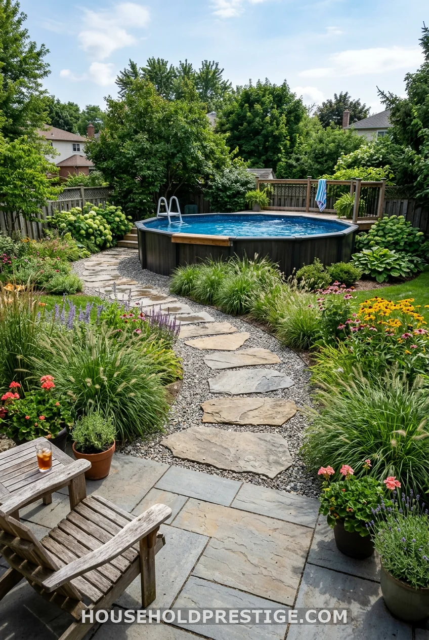 Paver Pathway to the Pool