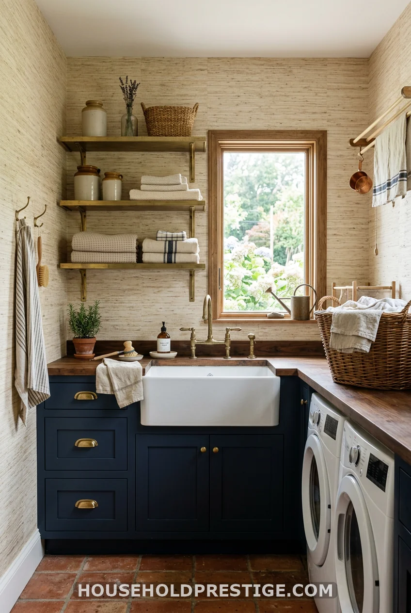 Faux Grasscloth Texture: The Scullery Aesthetic