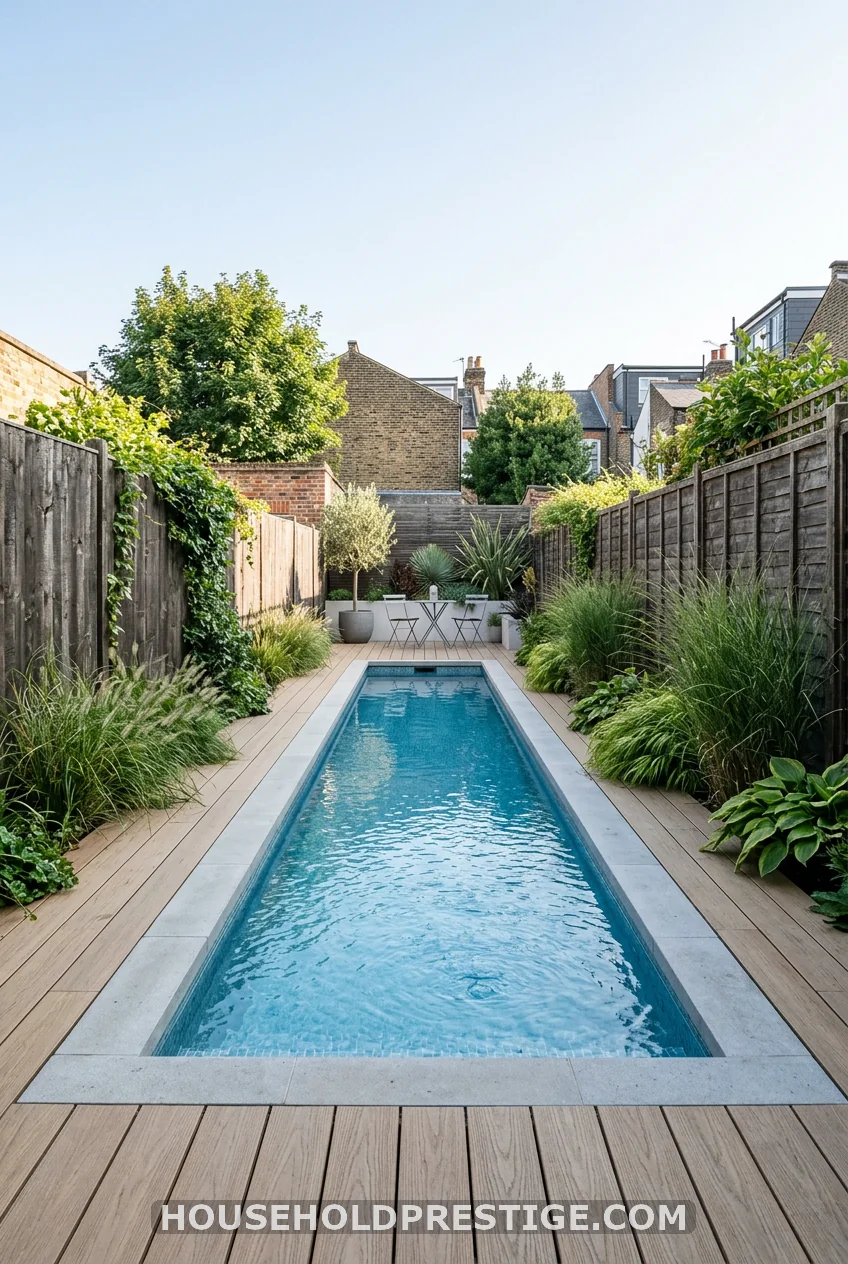 The Lap Pool That Fits Narrow Yards