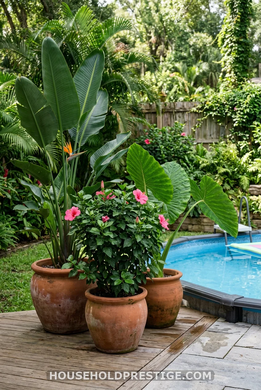 Tropical Potted Plants — The Instant Resort Trick