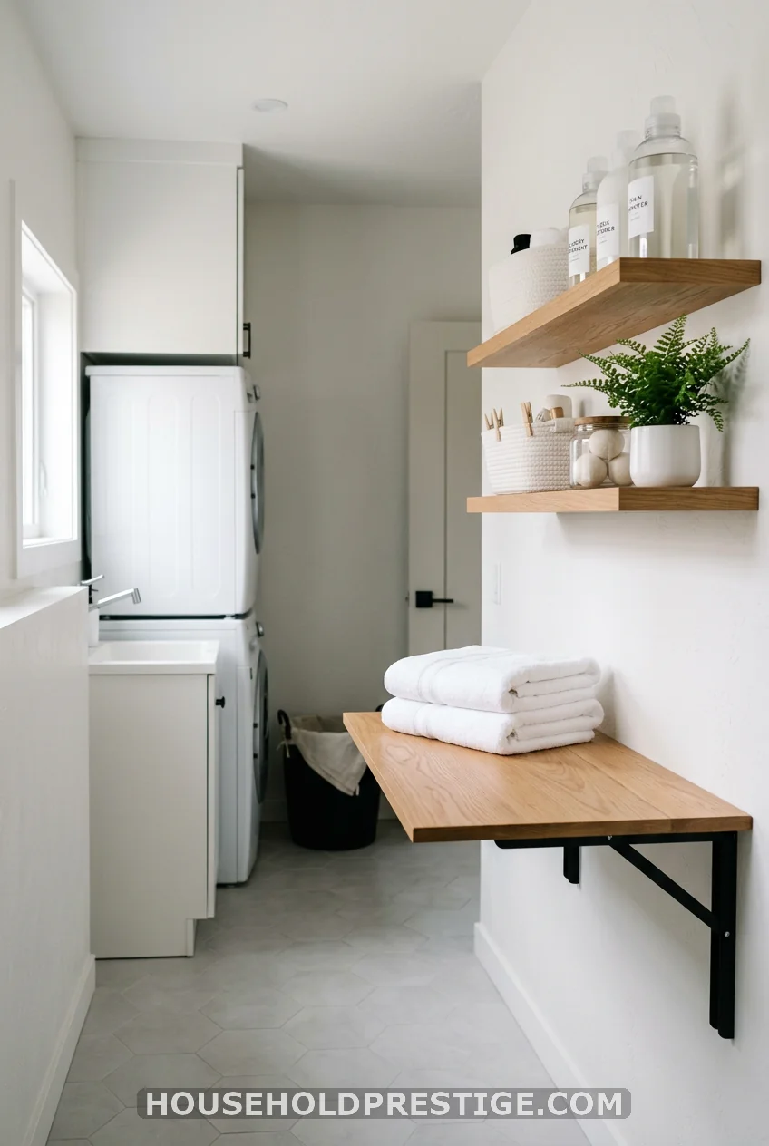 A Wall-Mounted Folding Station That Disappears