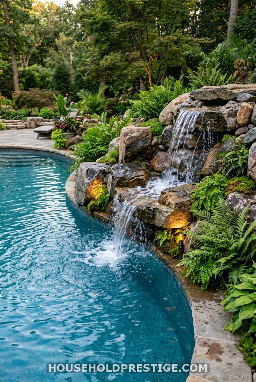 Rock Waterfall Feature