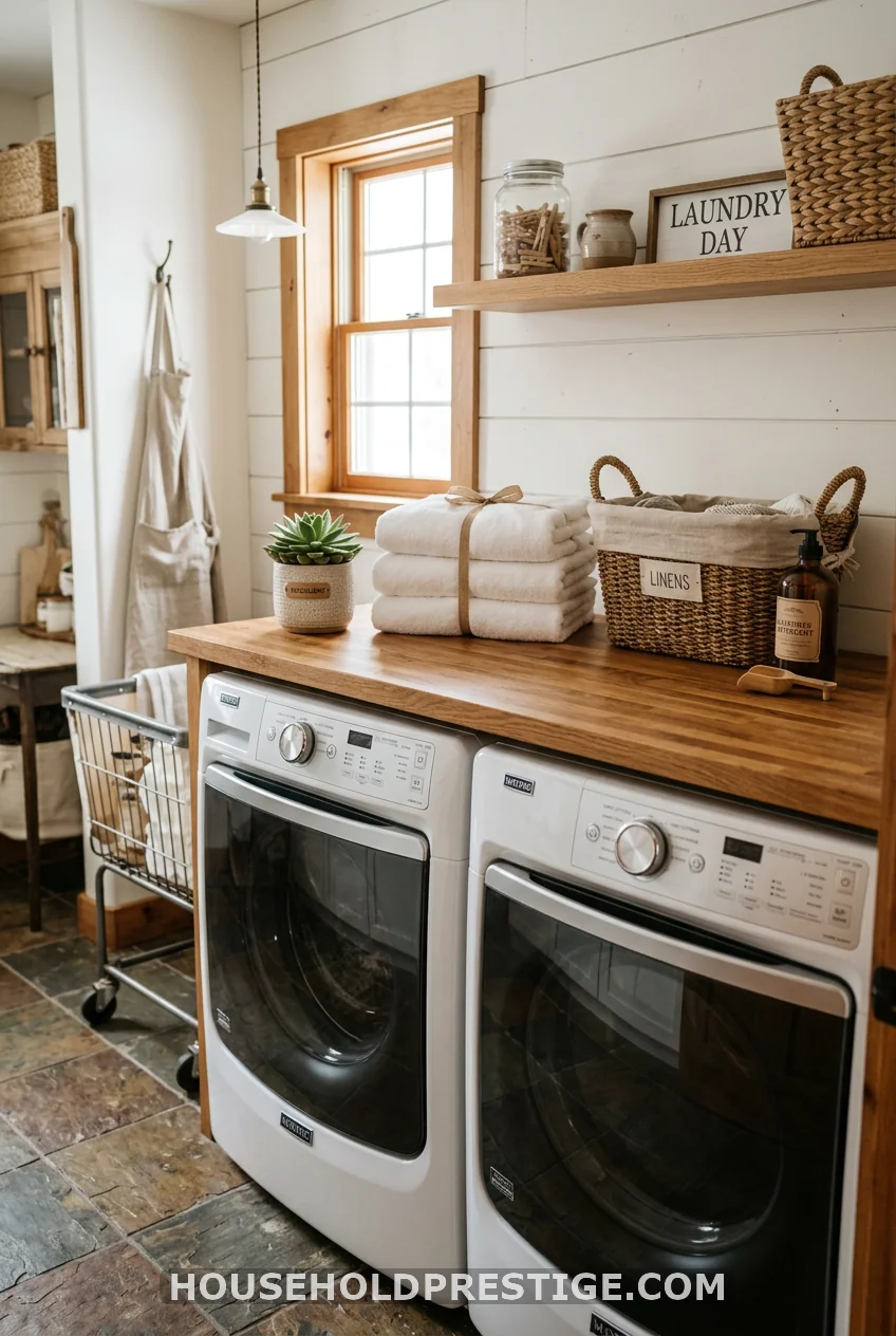 Butcher Block Folding Counter