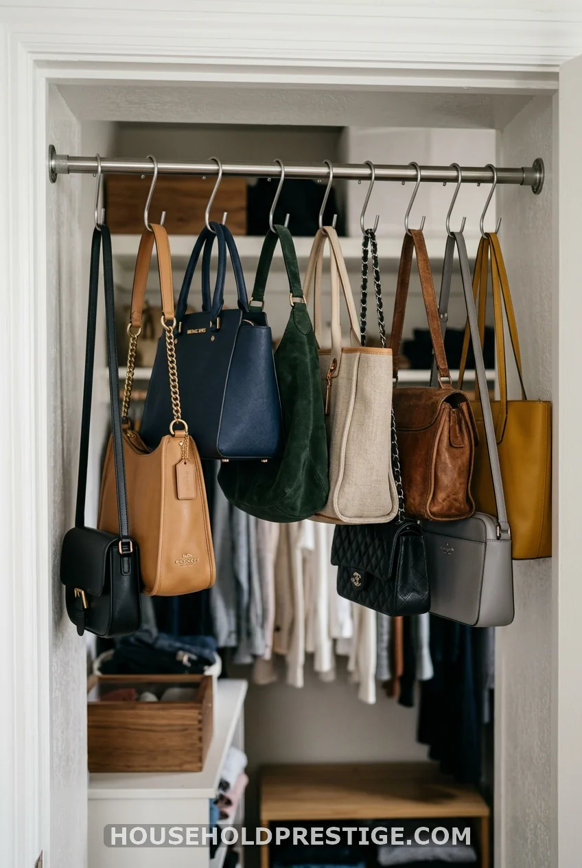 Hang a Tension Rod for Bags