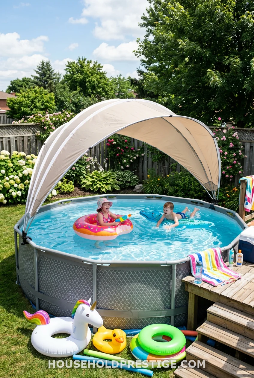 Above-Ground Pool Snap-On Canopy