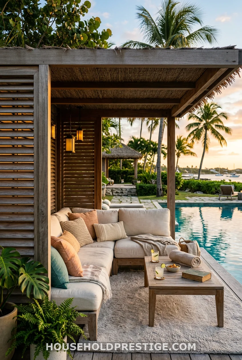 Cabana or Pergola With Side Panels