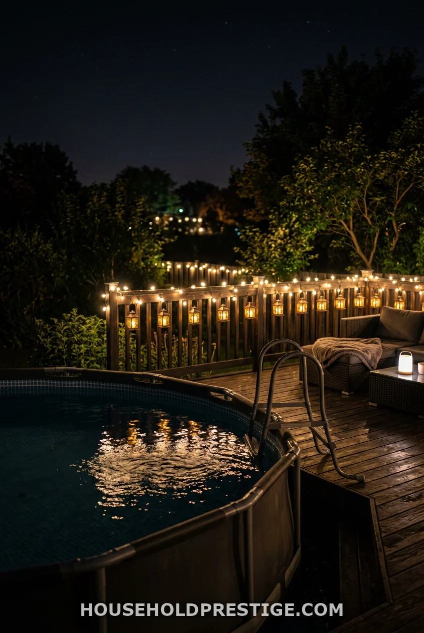 Above-Ground Pool Fence Lighting