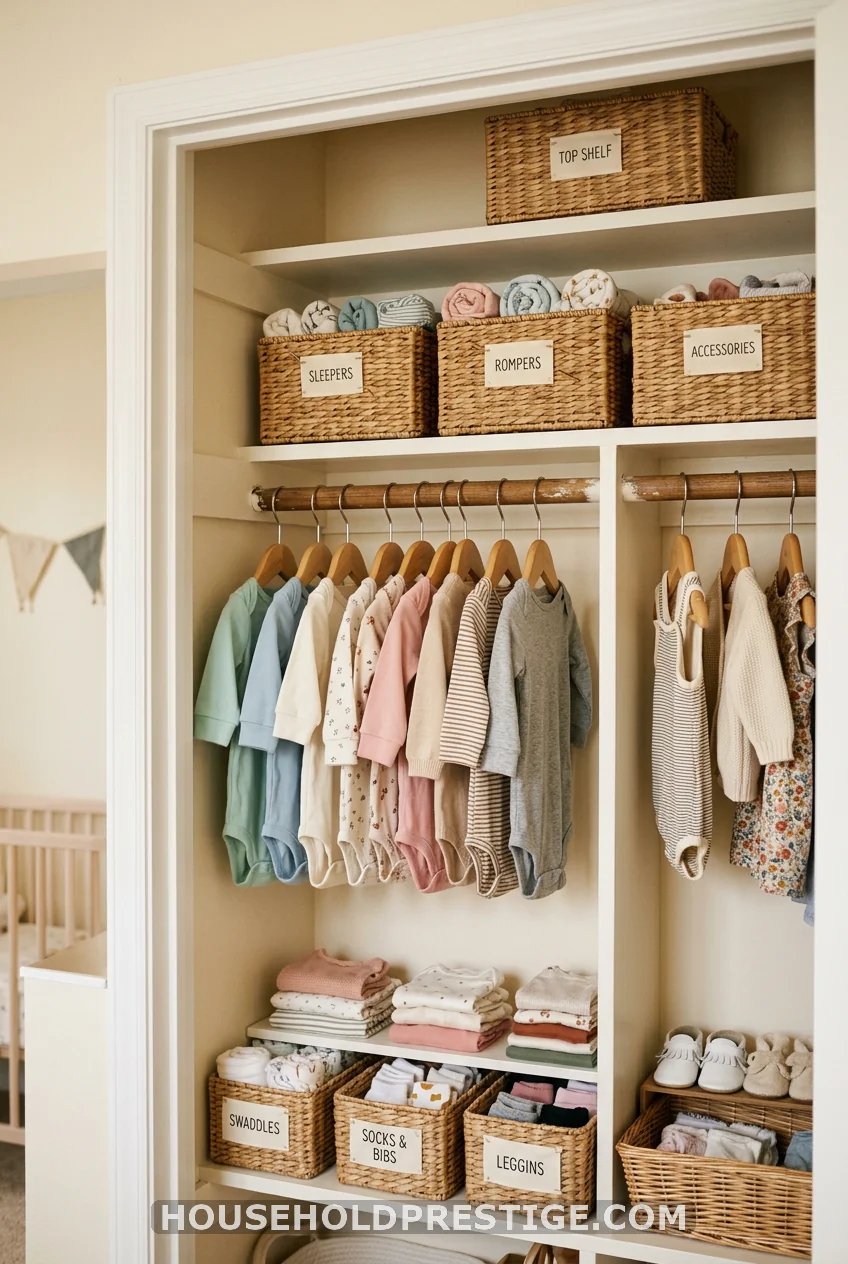 baby closet organization image 1