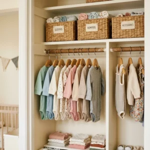 baby closet organization featured image
