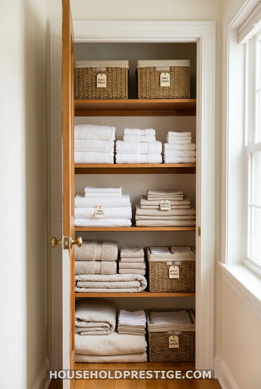 linen closet organization image 1