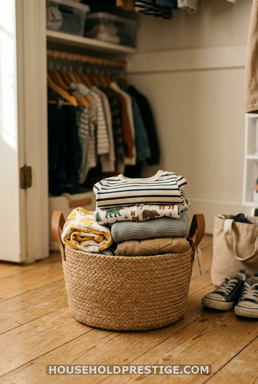 Keep an Outgrown Basket Inside the Closet