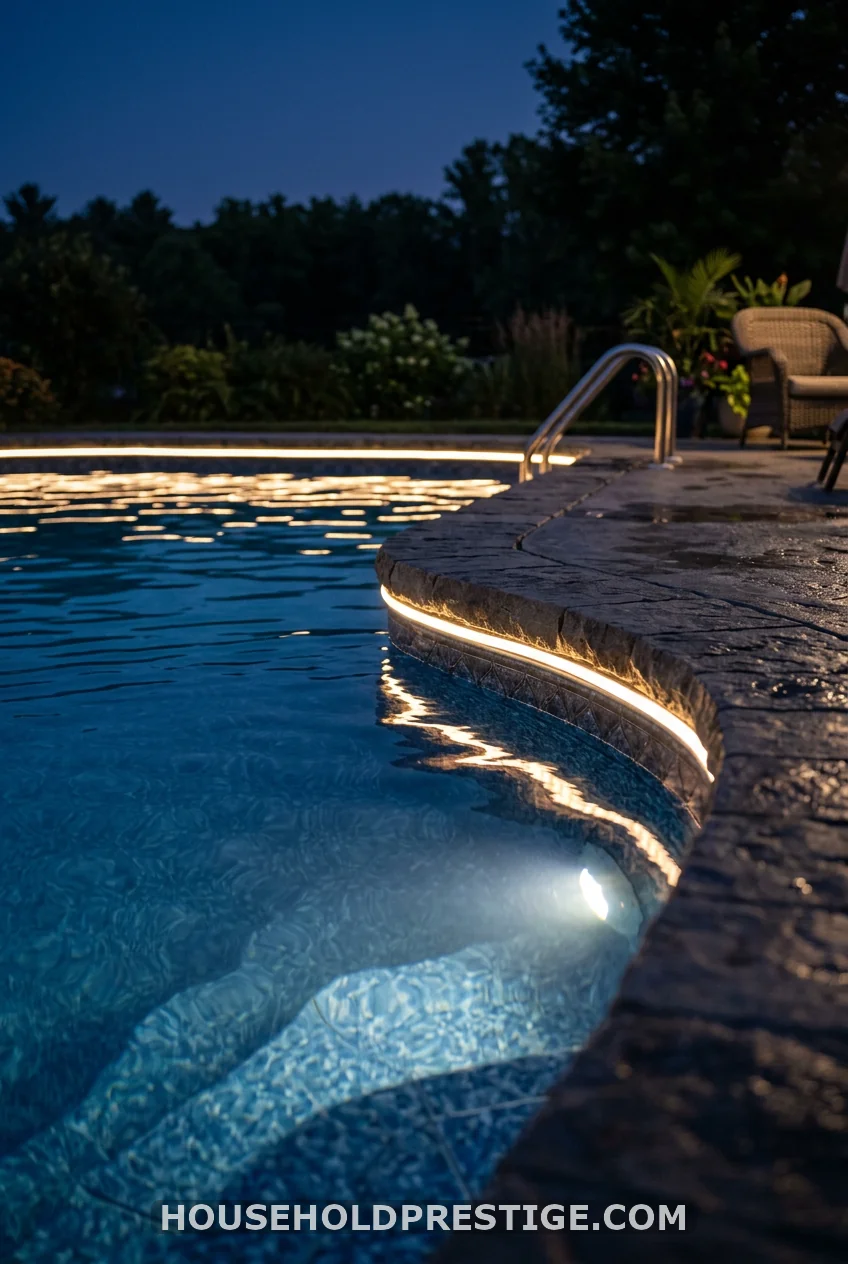 Coping and Perimeter Rope Light