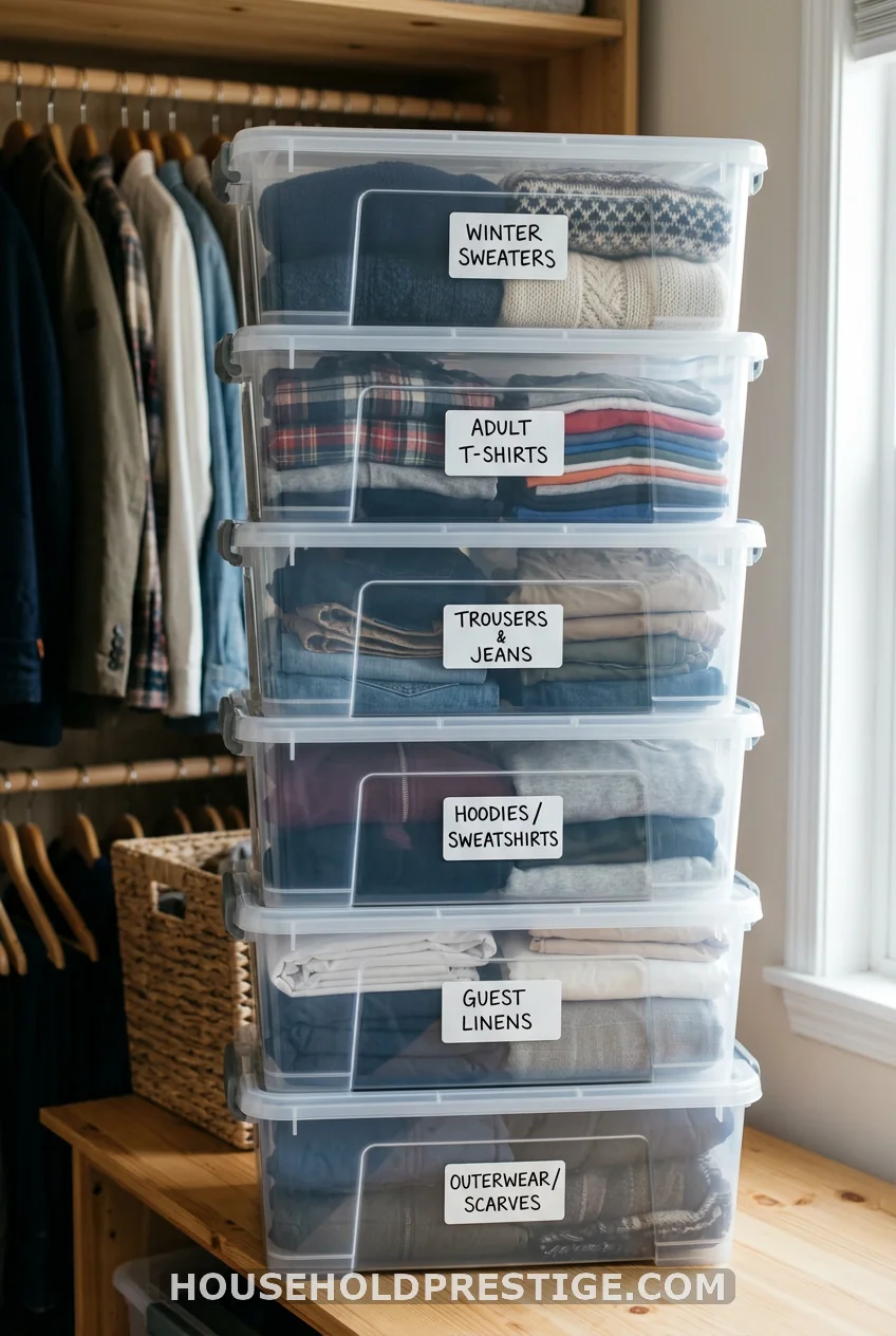Switch to Stackable Clear Bins