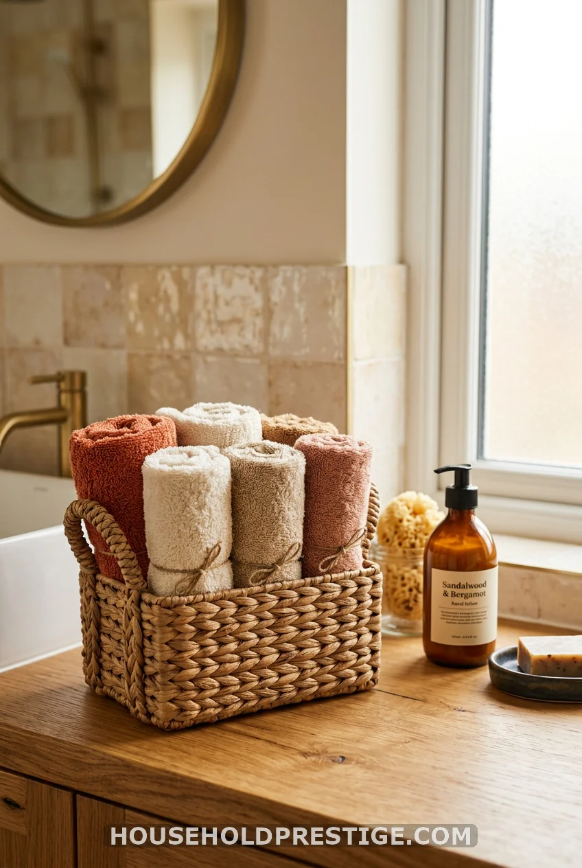 Roll Your Hand Towels Instead of Folding Them