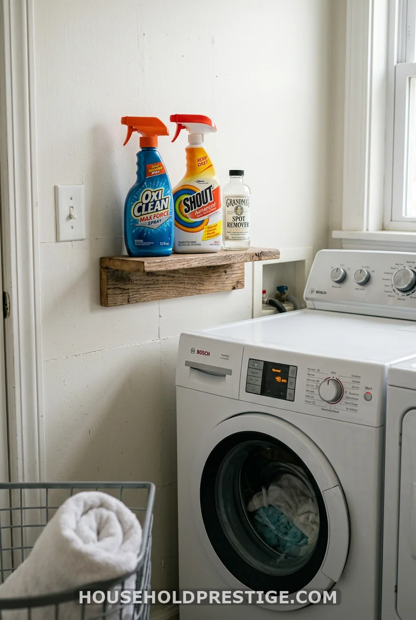 Add a Mini Shelf Just for Stain Removers