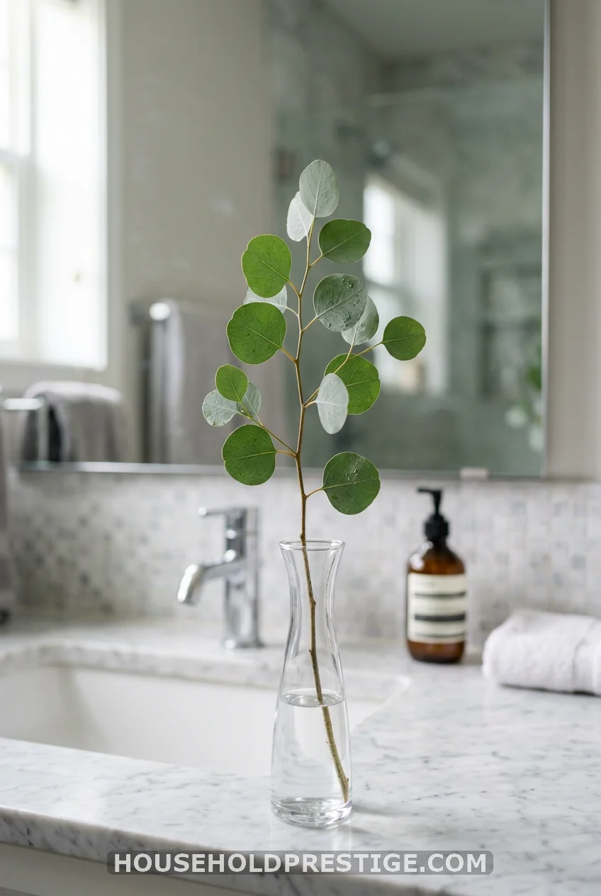 Bring in one stem of eucalyptus
