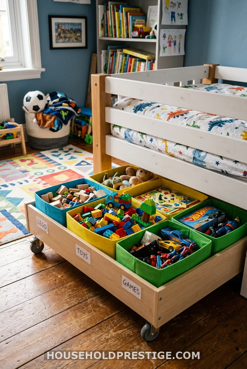 A Rolling Toy Cart for Kids' Rooms