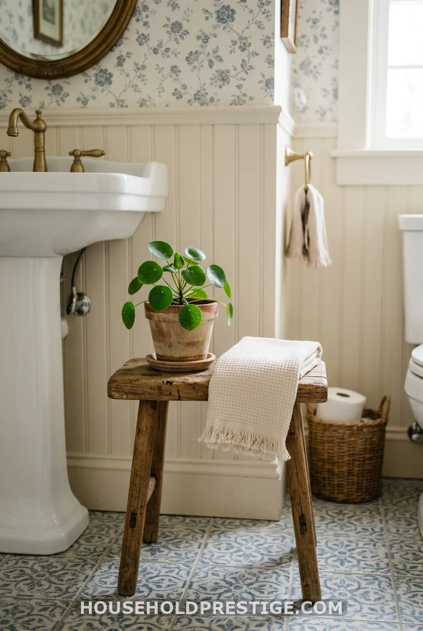 Add a Small Piece of Furniture Instead of Just a Vanity