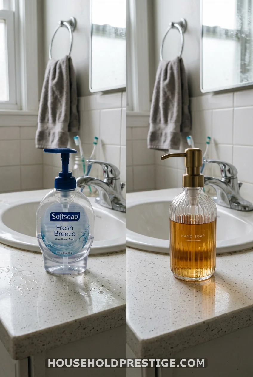 Swap plastic dispensers for ceramic or glass