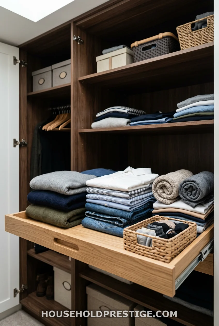 Use Pull-Out Shelves for Deep Closets