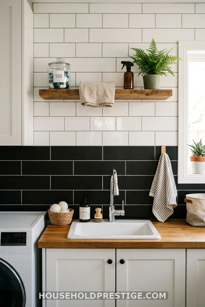 A Backsplash That Splits the Difference