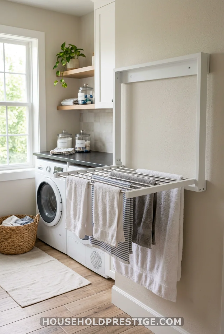 The Wall-Mounted Fold-Down Rack