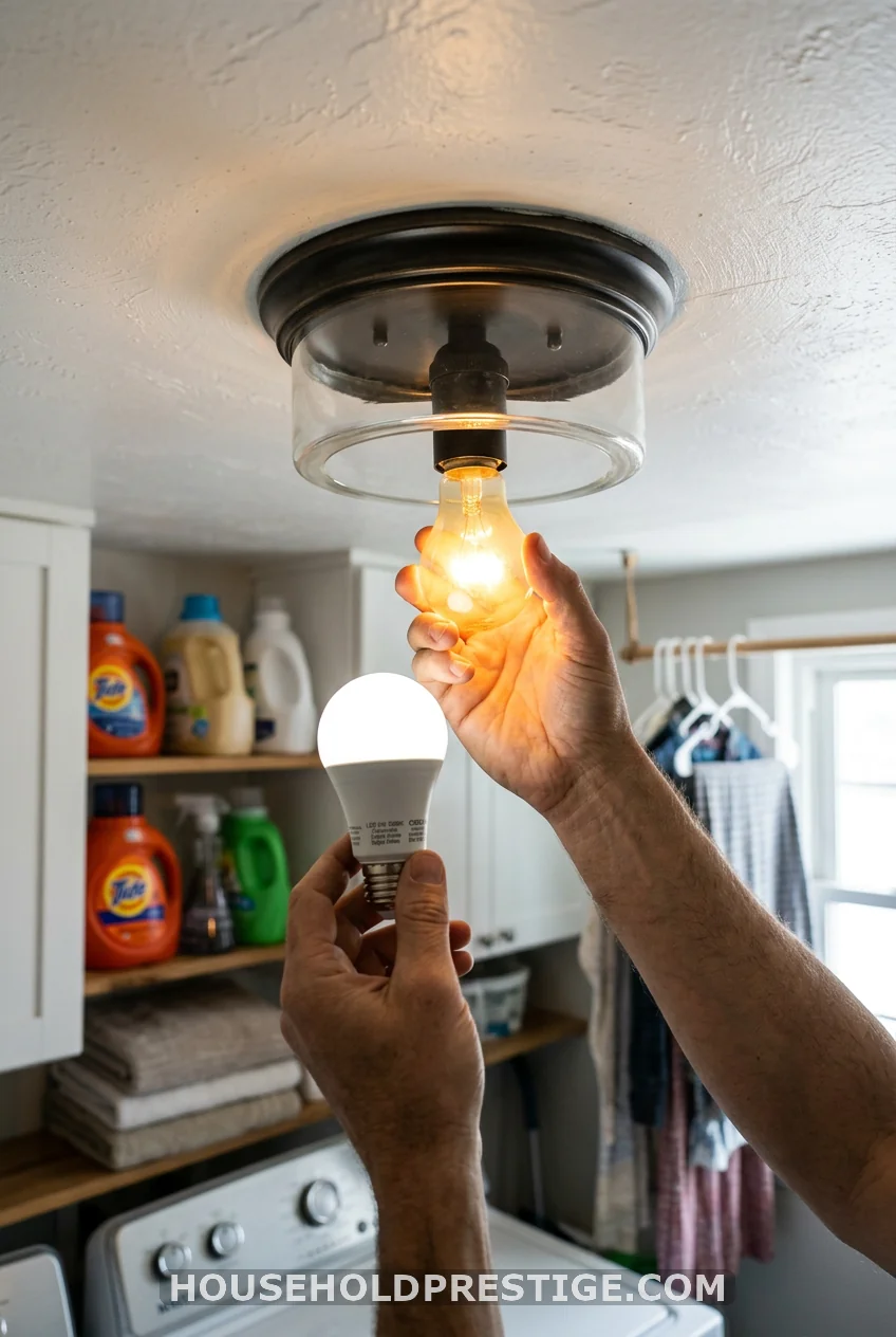 Swap the Bulb Before You Touch the Fixture