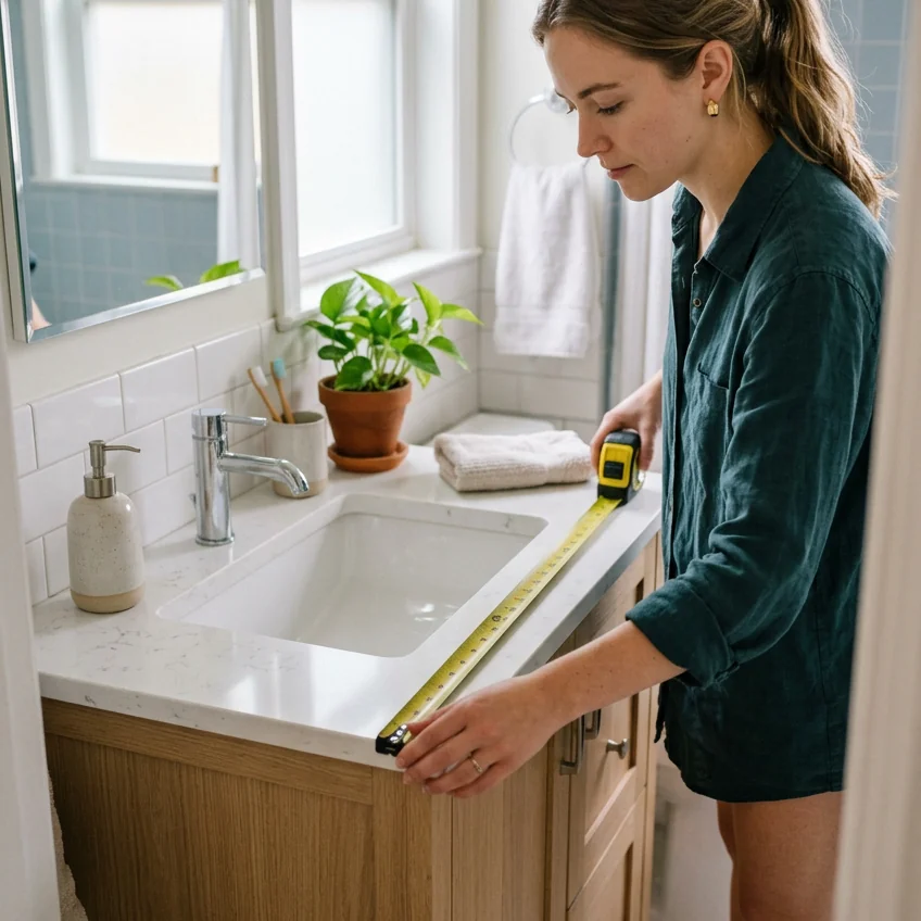 21 Practical Small Bathroom Counter Decor Ideas for Tiny Vanities