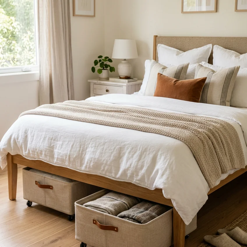 15 Custom-Fit Under Bed Storage Ideas for Every Bedroom Size