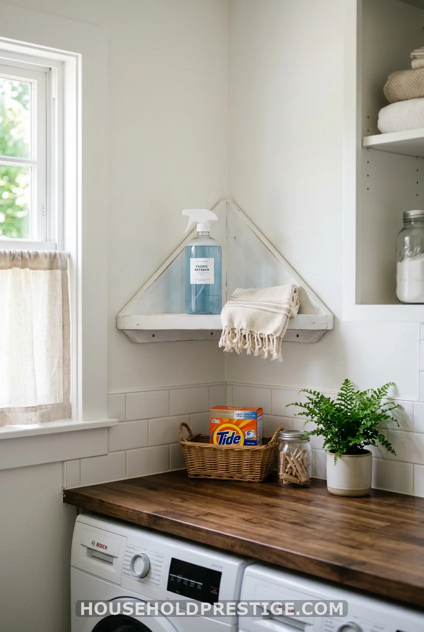 Tuck a Corner Shelf Into the Gap Nobody Uses