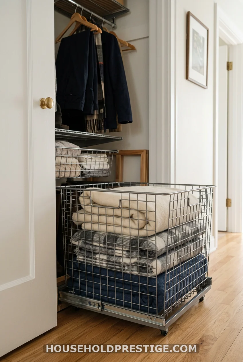 Swap Wire Shelving for a Slide-Out Basket