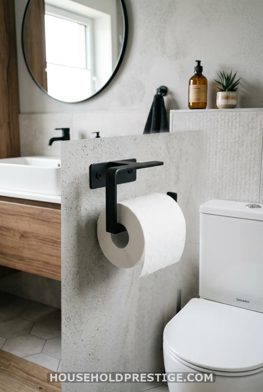 Swap Out the Toilet Paper Holder for Something With Weight
