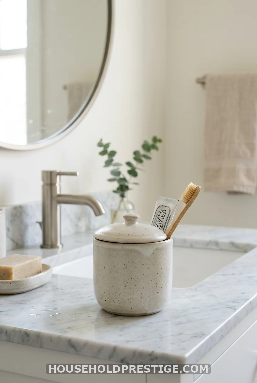 Hide Your Toothbrush in a Covered Jar