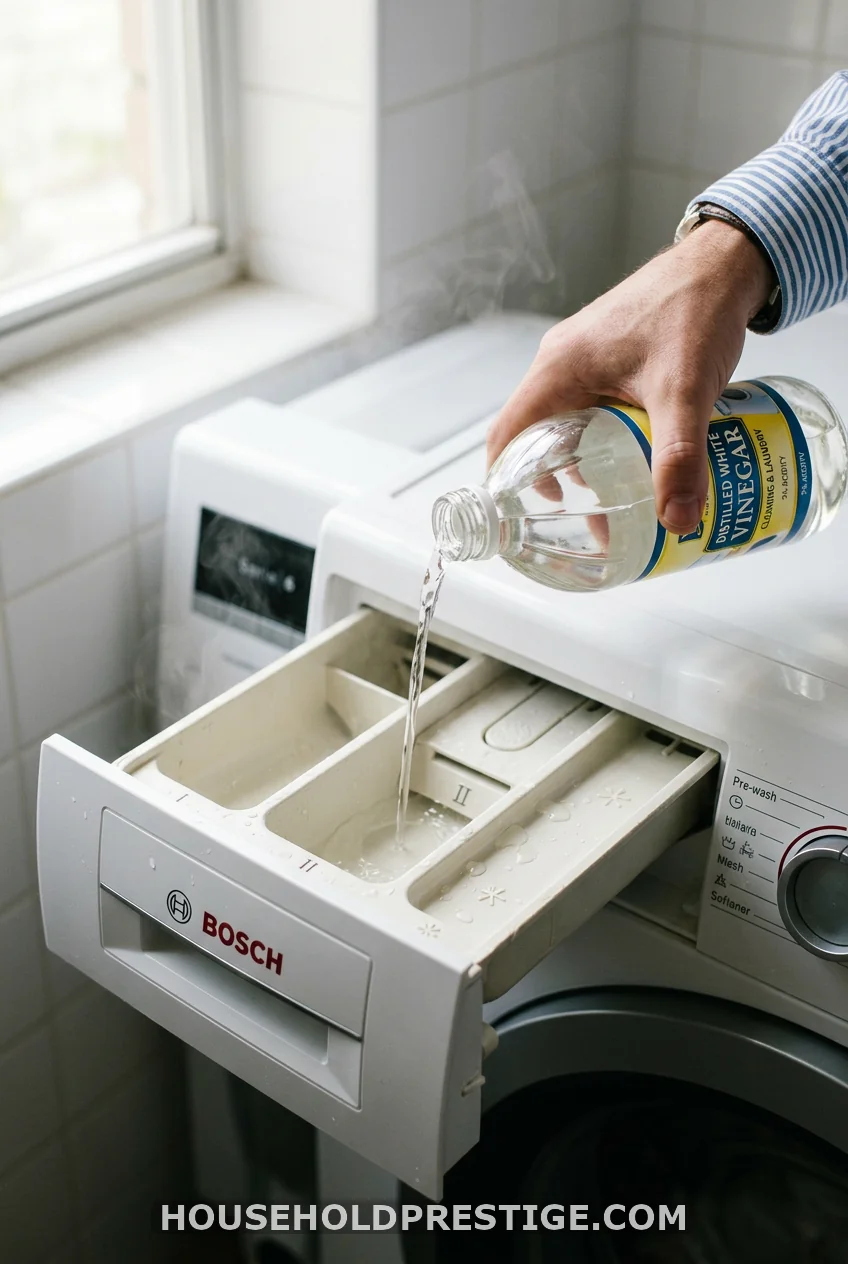 Step 2: Run a Hot Water Cycle with Vinegar