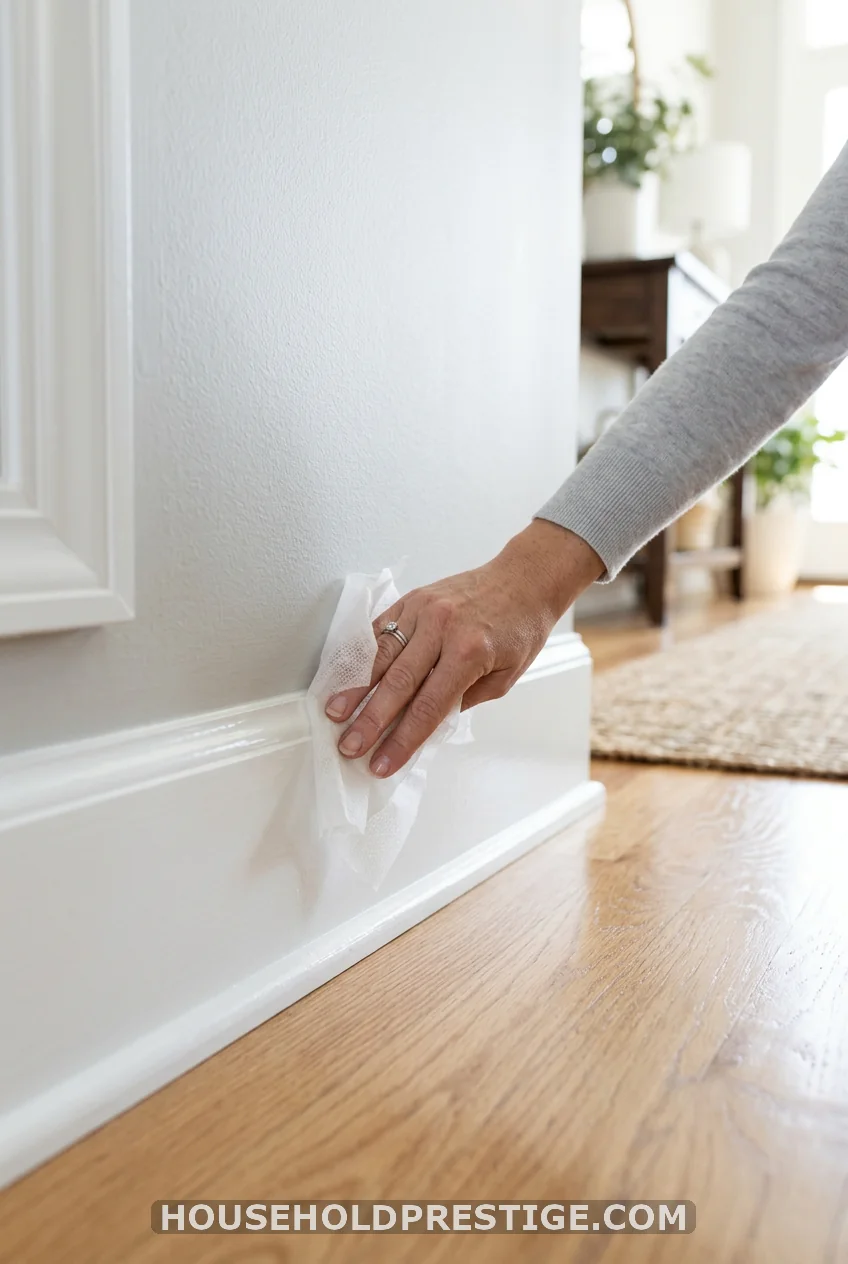 Step 5: Run A Dryer Sheet Along Every Baseboard