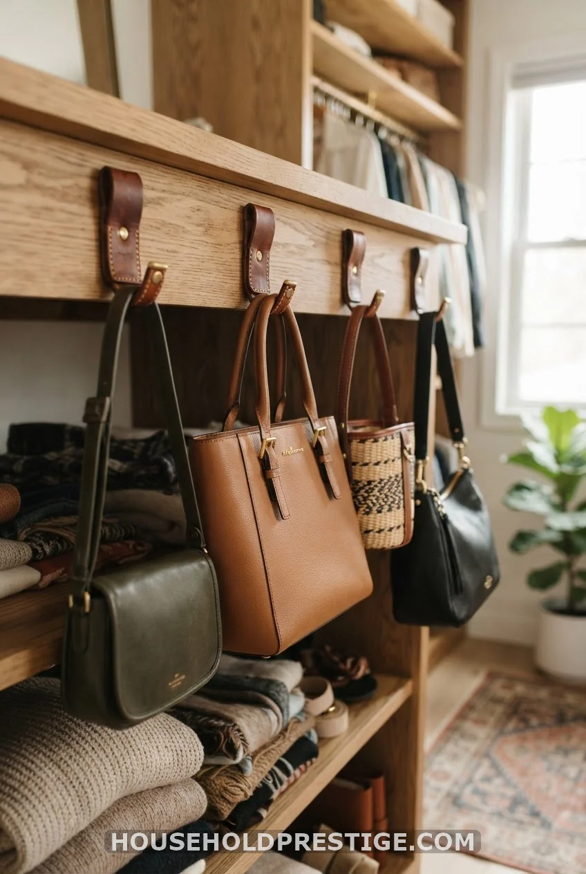 Leather-Padded Purse Hooks