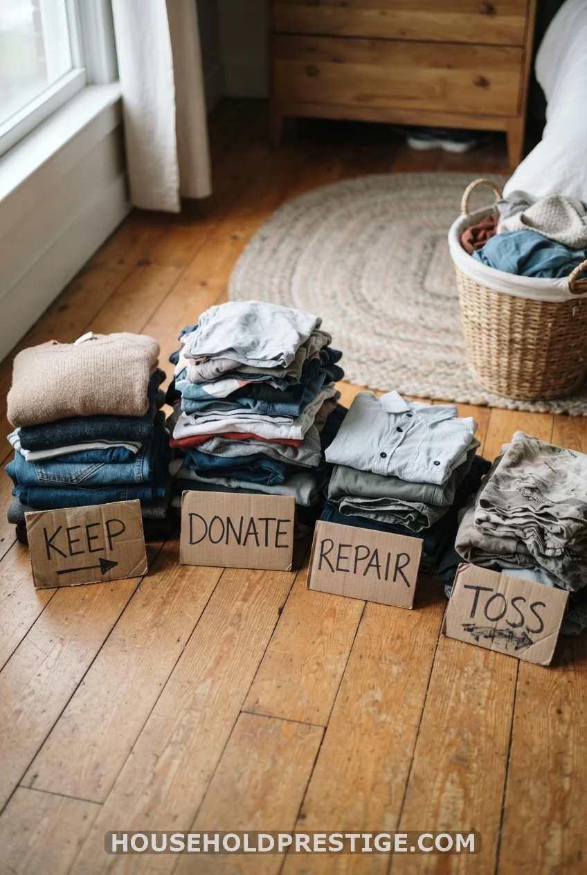 Step 2: Sort Into Four Piles