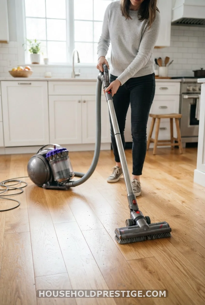 Step 2: Vacuum With a Hard-Floor Setting