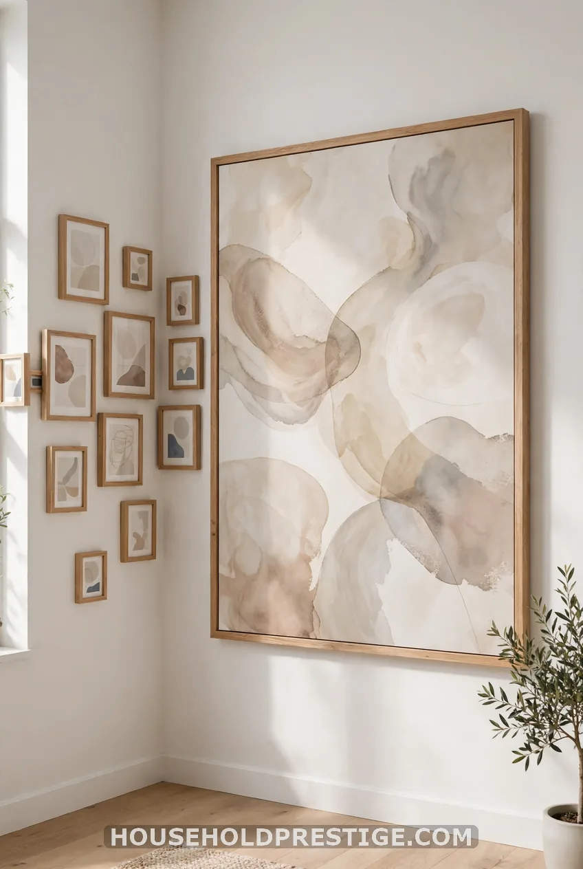 One Oversized Anchor Plus Small Frames