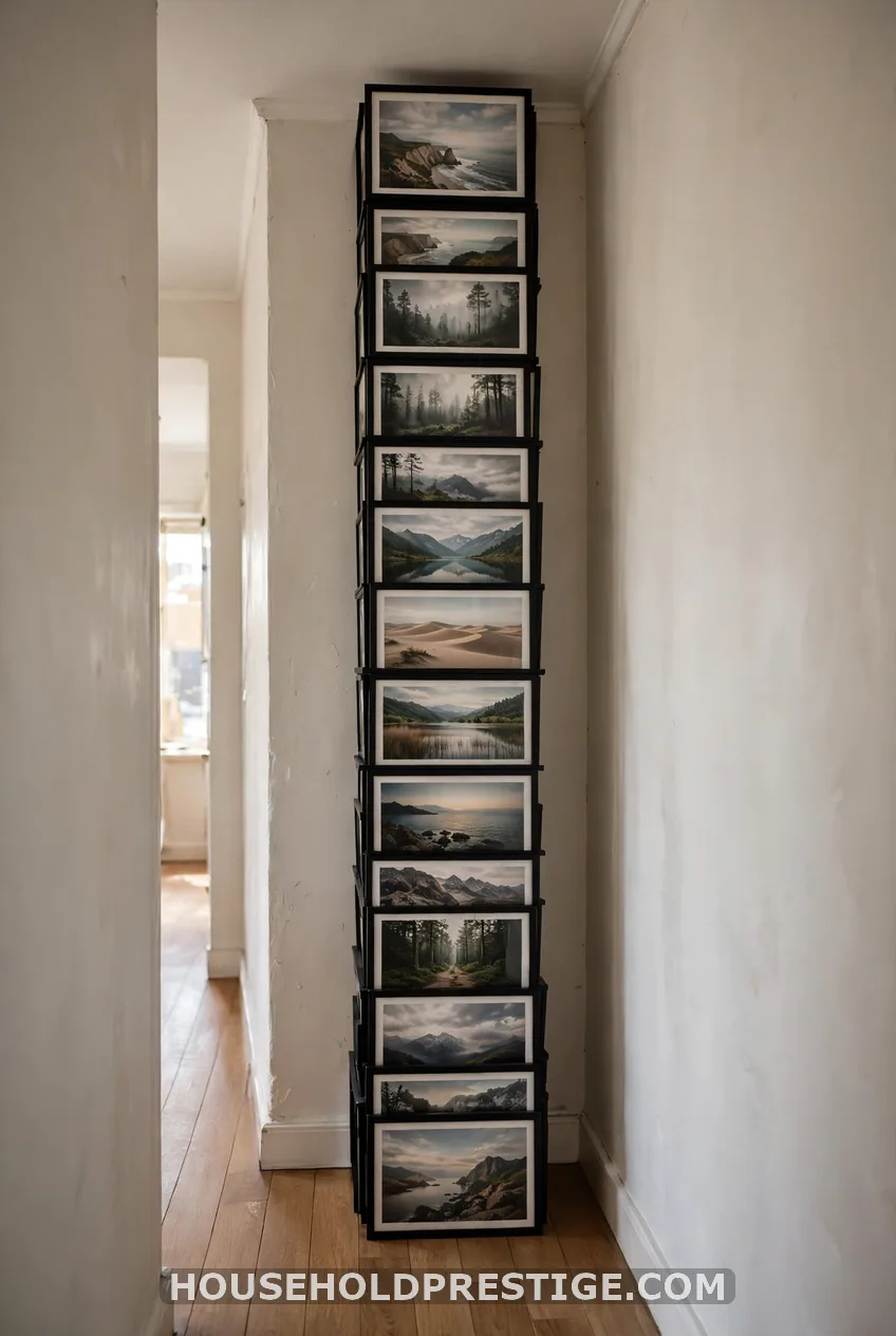 A Floor-to-Ceiling Column in a Narrow Corner