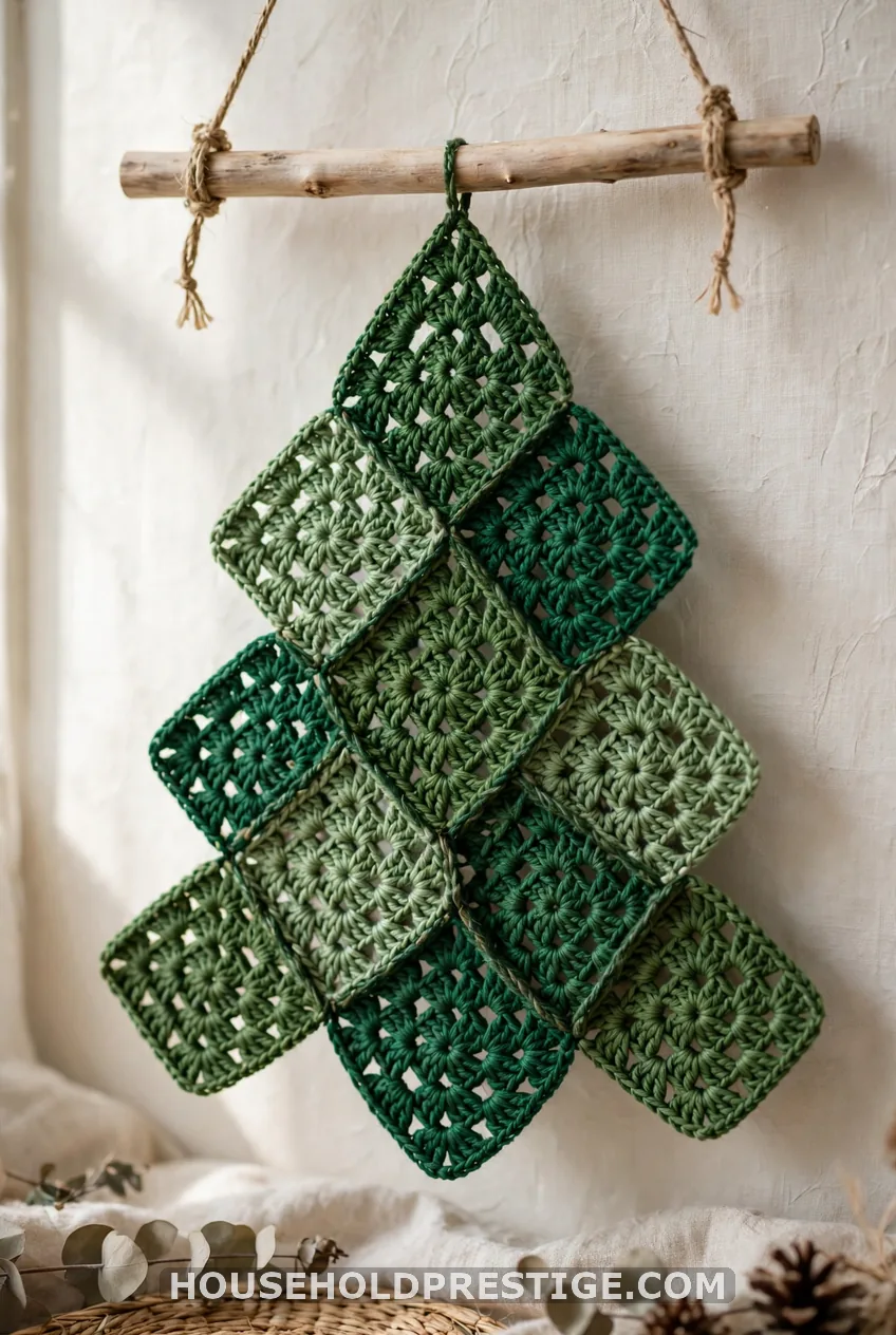 Granny Square Tree Hanging