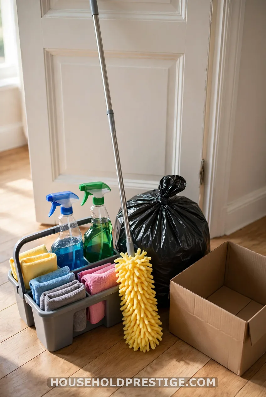 Build Your Cleaning Caddy and Drop Zone (2 minutes)